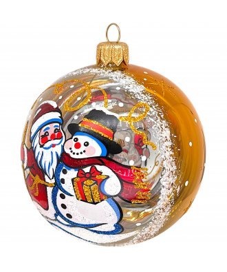 Ёлочный шар 85 мм "Морозный день" (Ёлочка)