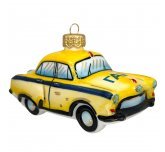 ёлочная игрушка "Автомобиль ГАИ" (Лефортовский фарфор)