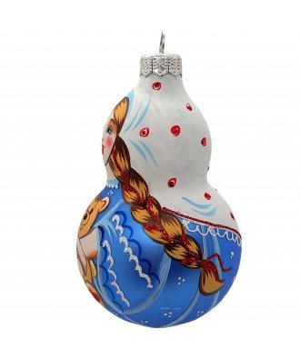 Ёлочная игрушка "Машенька" (Винтажный шар)