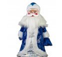 Дед Мороз шубка с застёжками снежная синяя (Бирюсинка)
