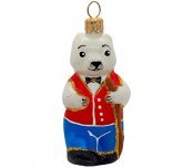 Ёлочная игрушка "Медведь жених" (Иней)