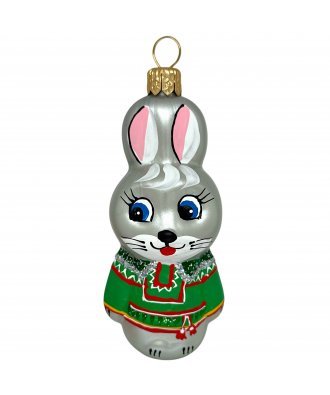 Ёлочная игрушка "Зайка" (Иней)