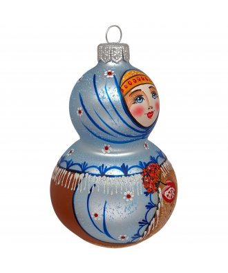 Ёлочная игрушка "Русская красавица"  (Винтажный шар)