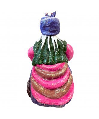 Ёлочная игрушка "Баба-Яга в фиолетовой юбке" (Дарослава)