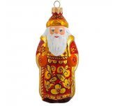 Ёлочная игрушка"Дед Мороз "Золотая Хохлома(Ариель)