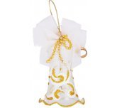 Ёлочная игрушка колокольчик "Узорный" (Ёлочка)