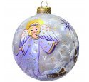 Ёлочный  шар 100 мм "Рождественский ангел" (Эвис) 