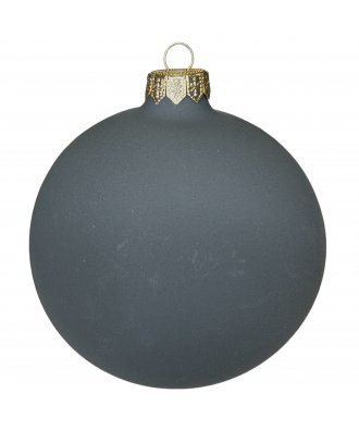 Ёлочный шар без росписи 100 мм Серый мат (ЭВИС)
