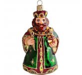 Ёлочная игрушка"Царь " зелёный (Ариель)